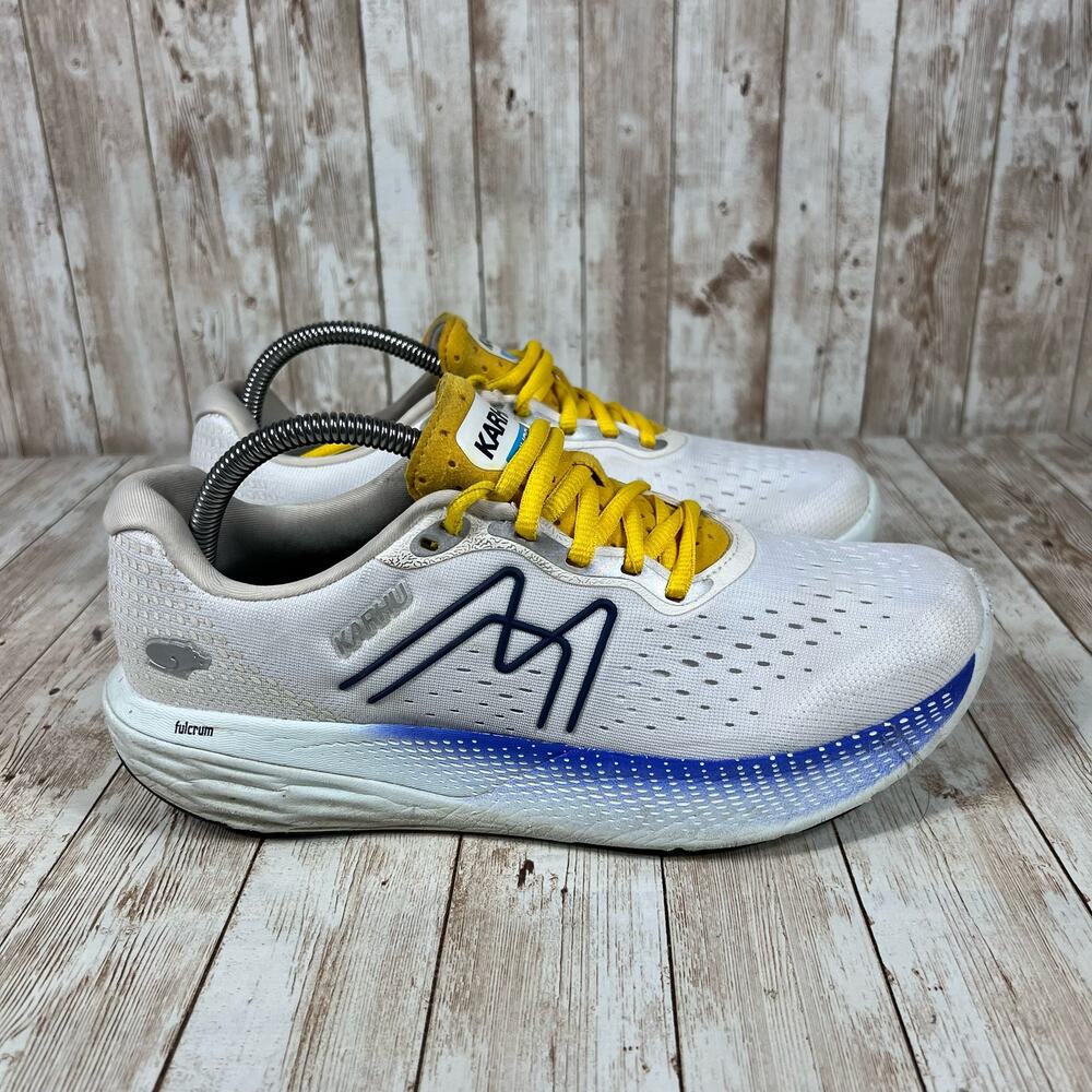 Karhu Iconi 2.0 Women's Running Athletic Shoes - White and Yellow